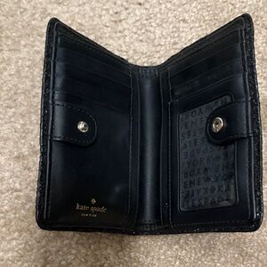 Kate Spade Black Leather Card Holder